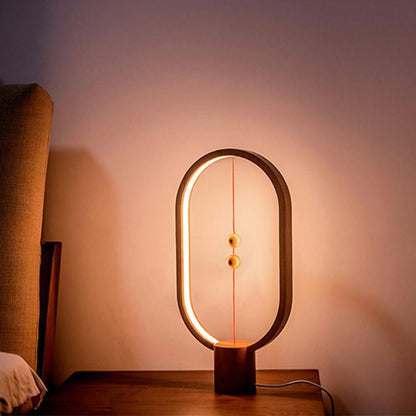Table lamp Balance LED Ellipse Magnetic Table Lamp - creative smart balance magnetic switch led table night light lamp