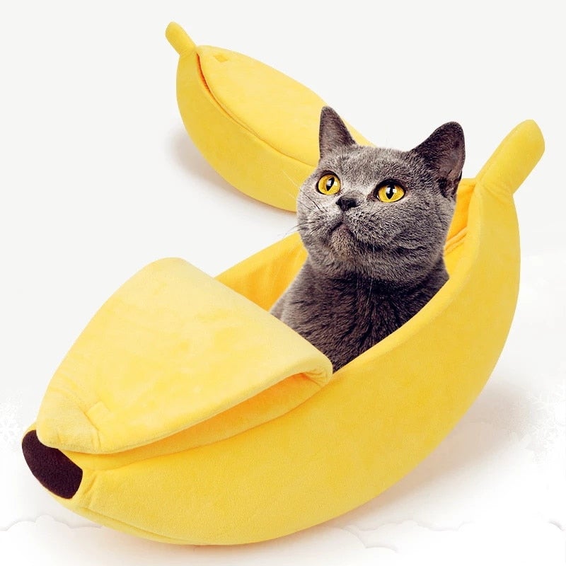 Portable Cozy and Comfortable Funny Banana Dog/Cat Lightweight Pet Bed