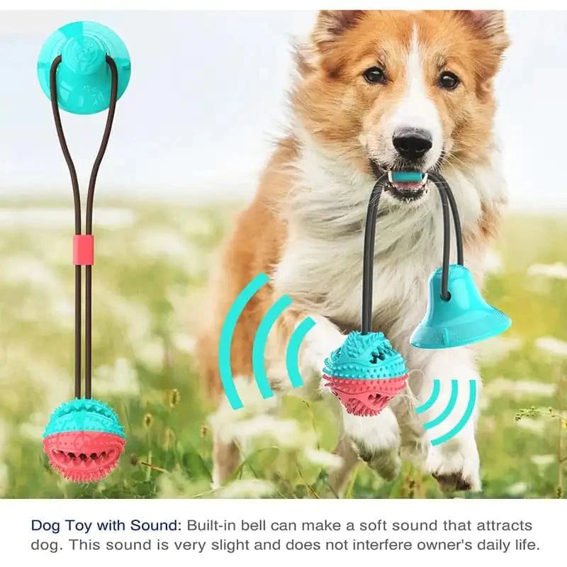 Non-Toxic Food Grade Dental Hygiene Dog Toy with Silicone Suction Cup